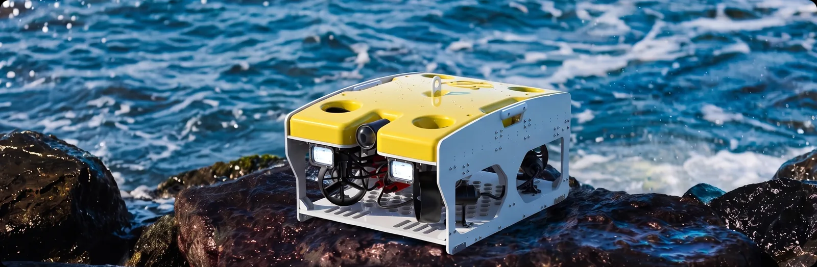 Seabot ROV on a subsea structure